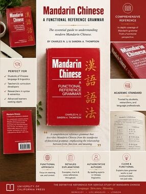 Mandarin Chinese Functional Reference Grammar Book - Univ of California Press
